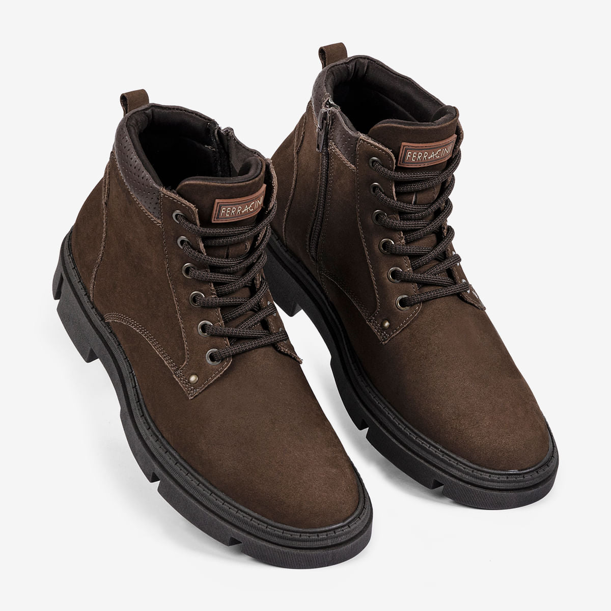 Bota Ferracini Masculina Café Aston