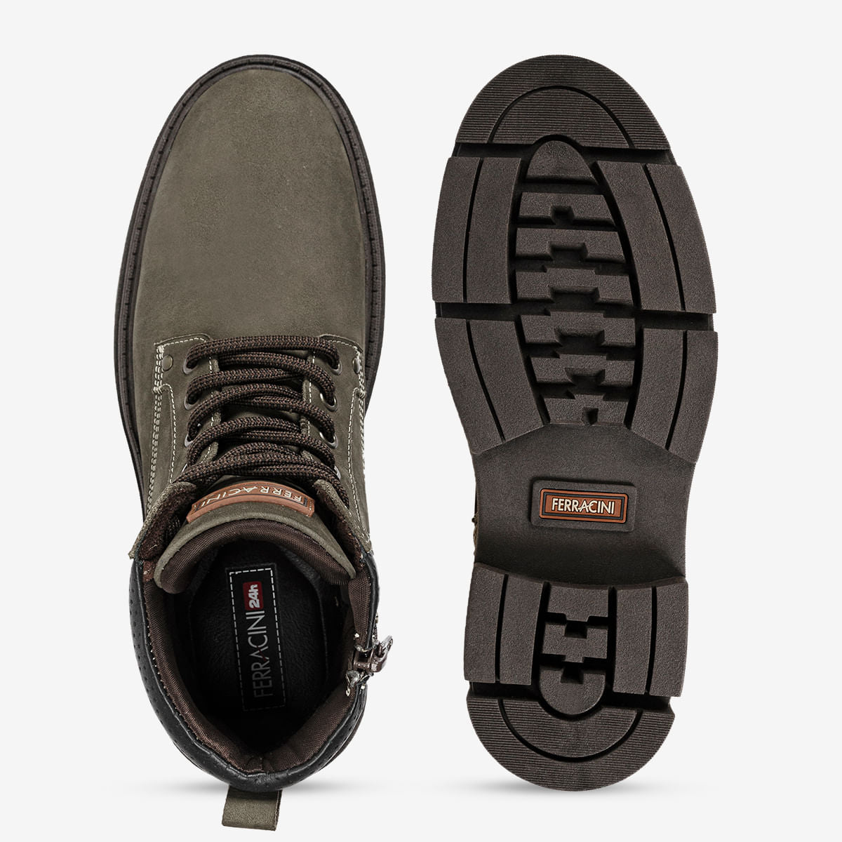 Bota Ferracini Masculina Verde Militar Aston