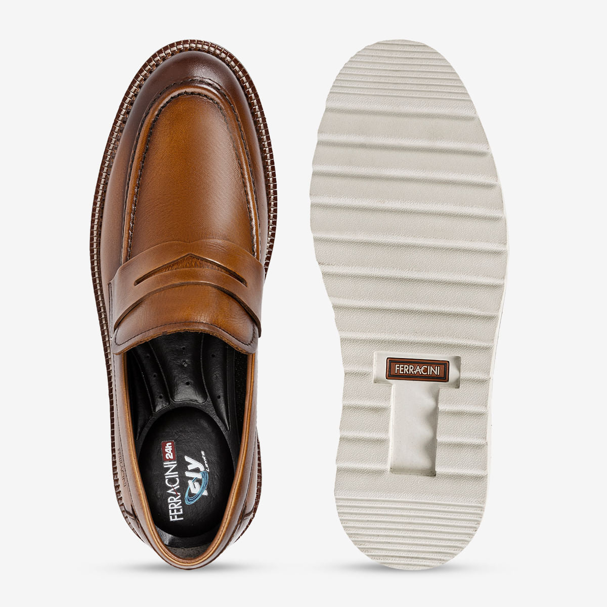 Sapato Ferracini Masculino Whisky Filadélfia