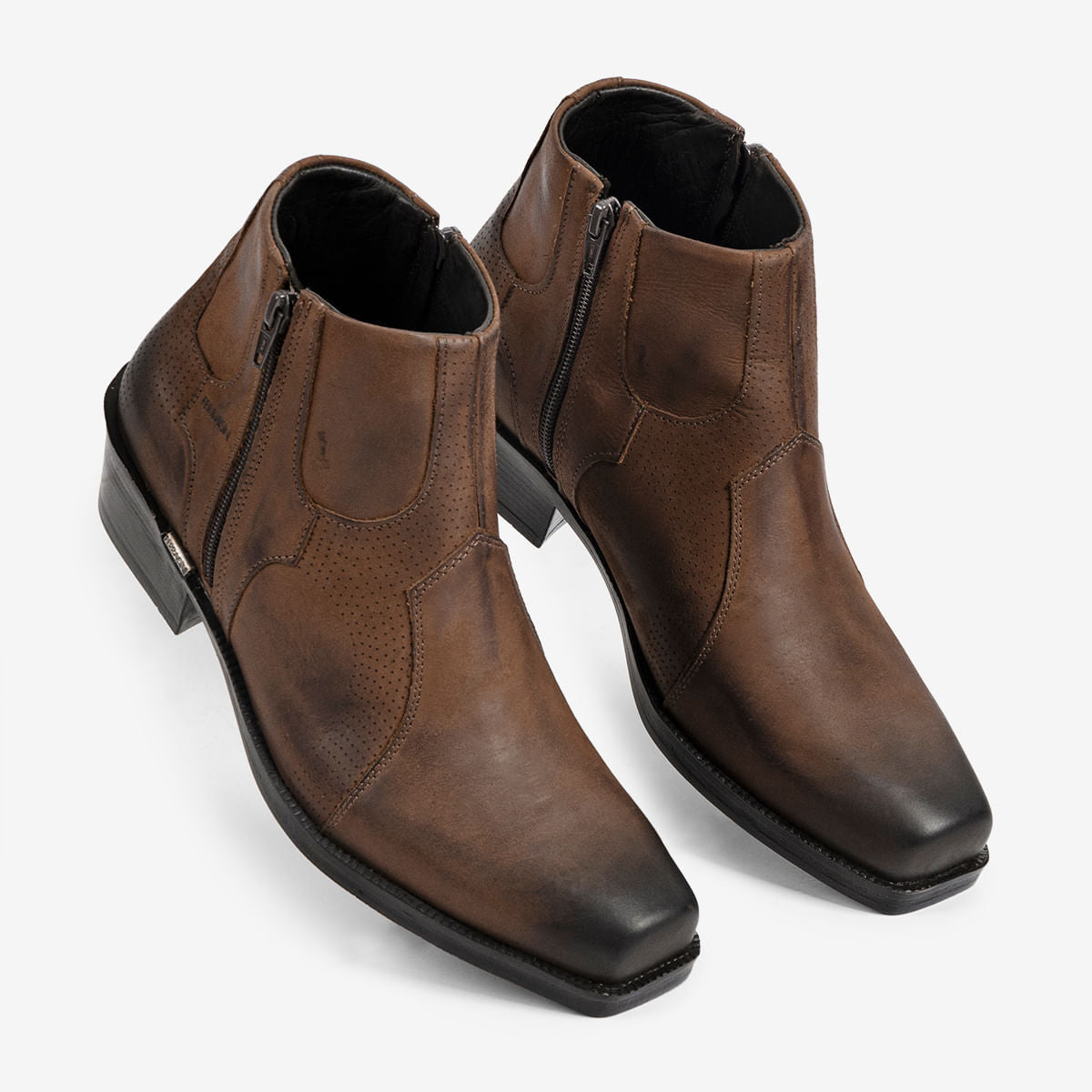 Bota Ferracini Masculina Café New Country