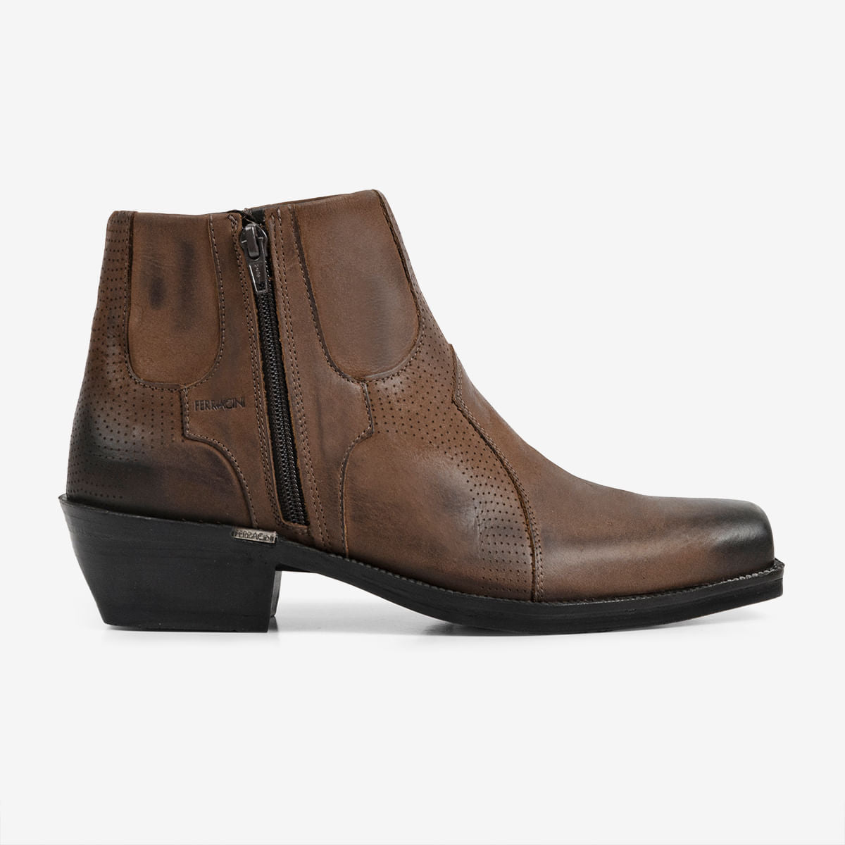 Bota Ferracini Masculina Café New Country